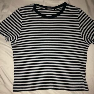 Brandy Melville Blue Striped Tee